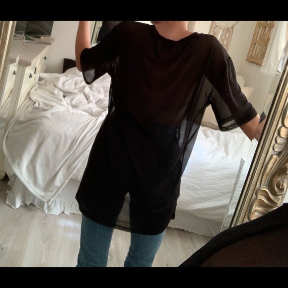 Mesh Tshirt Dress - Picture 2 of 5